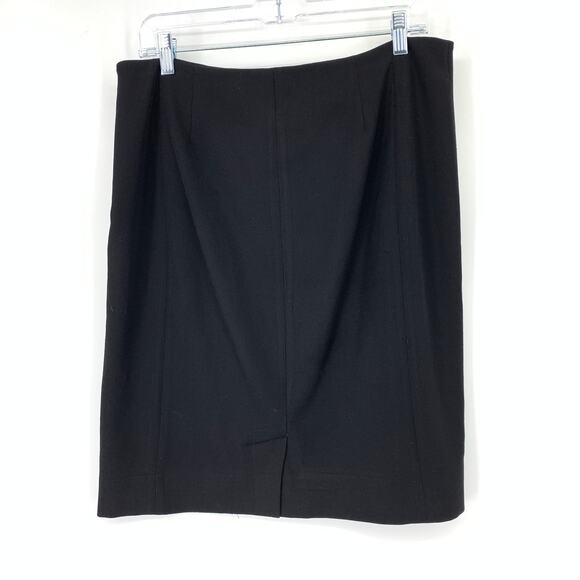 M.M. Lafleur Pencil Straight Skirt Women's Size 10 Black Stretch - Picture 2 of 6